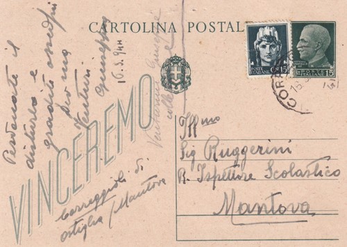 Cartolina postale mantova - postale, ,mantova