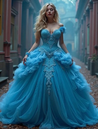 Splendidi abiti ballo blu - da,
