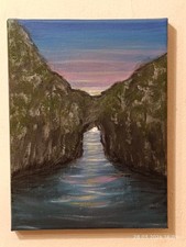 sunset window. Handmade