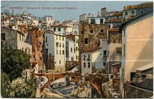 1928 Sanremo torrente S. Romolo ponte Ciappella case città panni FP COL VG