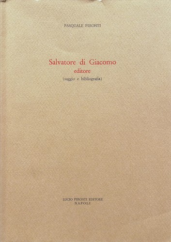 Salvatore giacomo editore - di,