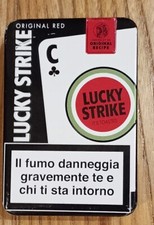 SCATOLA LATTA - LUCKY STRIKE - ORIGINALE RED - COLORE NERO - 6,5 x 9,5 x 2,5