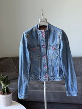 Etro Vintage Ledies Giacca Denim Rosa Bottone Donna Taglia S Dall'Italia