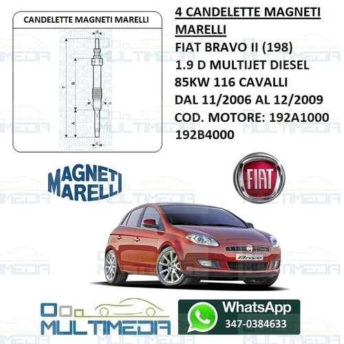 Candelette magneti marelli - candelette,