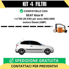 Kit 4 Filtri Tagliando per
