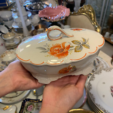 Bomboniera e portagioie vintage in porcellana decorazione fiori