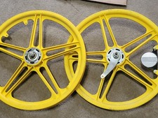 vecchia scuola NOS giallo redstone 20 pollici bmx bici mag ruote cerchi Suntour