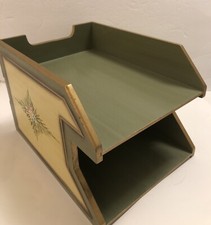 Vassoio scrivania legno due