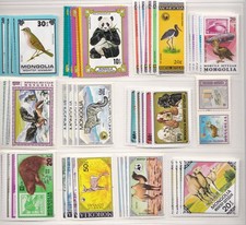 1975-1985 MONGOLIA - Serie 14 a tema animale MNH/** Yvert Euro 105