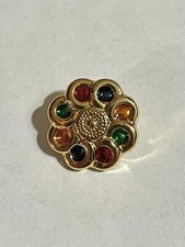 10 PZ bottoni gioiello vintage