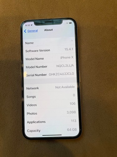 Apple iphone 64gb - x,