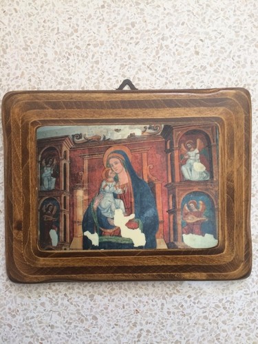 Quadretto legno con - legno,