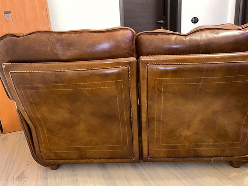 Divano pelle poltrona con - pelle, e
