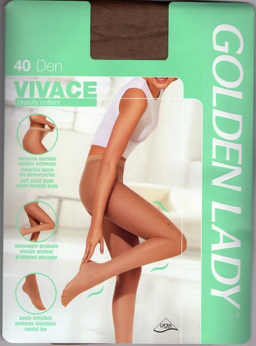 Collant golden lady vivace - golden,