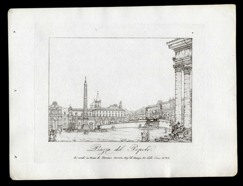 Piazza del popolo - piazza, roma,