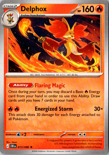 Delphox 013 086 non - delphox, deck