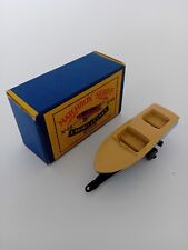 Matchbox Giocattolo Meteor Barca Sportiva e Rimorchio n.48 Con Scatola.