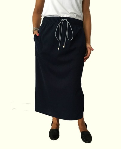 Calaluna gonna donna lunga blu - gonna,