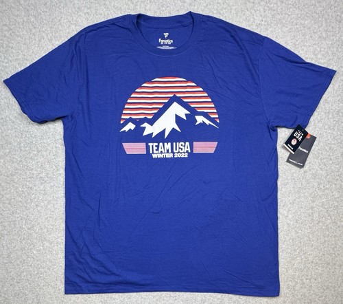 Shirt blu fanatics olimpiadi - fanatics,