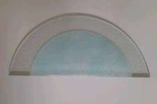 Vetro di ricambio Di Murano mezzaluna per applique Piantana Abatjour 35x17 cm