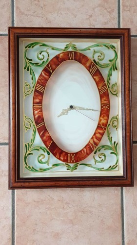 Quadro con orologio vetro - con,
