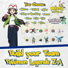 SQUADRA PERSONALIZZATA - 6 Pokemon ZA Shiny 6ivs Alpha Competitive - Leggende Pokémon Z-A