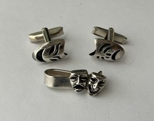 Set cravatta e gemelli vintage