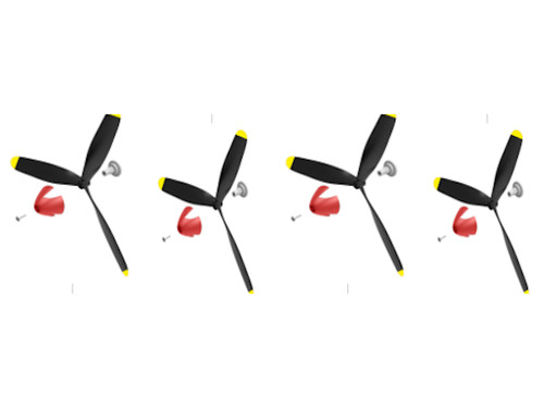 Set eliche tripala - eliche, ogiva