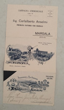 dm515  cartolina tripla marsala carlalberto anselmi produzione vini