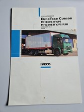 Iveco Eurotech Cursor Cabinati 6x2 Scheda Tecnica Originale Italia 05/2000