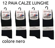  12 PAIA CALZE UOMO LUNGHE