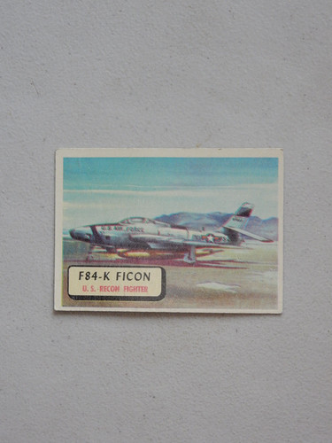 1957 topps airplane card - topps,
