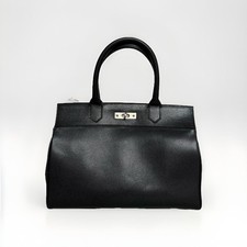 BORSA BAULETTO ARTIGIANALE VERA PELLE MARTELLATA NERA