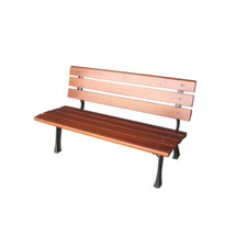 Panca Panchina poltrona in ghisa bronzata con assi in legno teak cm.120x59x70h