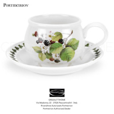 Portmeirion - Pomona - Tazza colazione  con piatto Blackberries - 280 ml