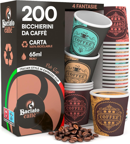 200 bicchierini carta per - in,