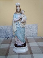 Statua Madonna col bambino in gesso, altezza cm 39