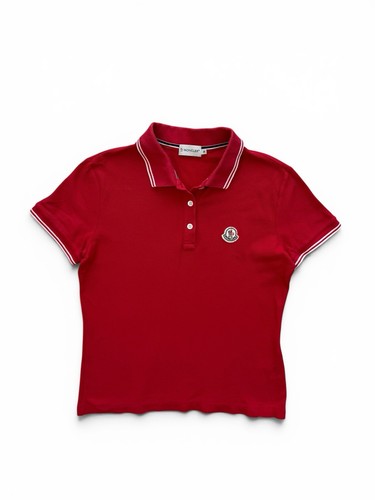 Polo moncler rossa con - rossa,