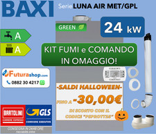 CALDAIA BAXI LUNA AIR 24 KW CONDENSAZIONE CAMERA STAGNA DA ESTERNO METANO/GPL