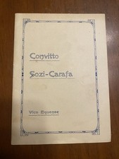 VICO EQUENSE NAPOLI LIBRETTO COLLEGIO CONVITTO SOZI CARAFA INIZI '900