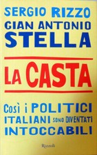 LIBRO LA CASTA " SERGIO RIZZO
