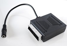 ADATTATORE SCART PASSANTE MASCHIO/FEMMINA CON USCITA AUDIO PRESA 3,5mm