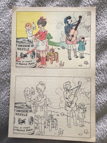Coloriage 1930 publicite - publicite, album