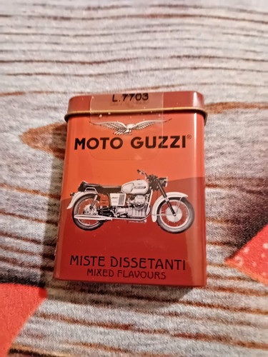 Scatola latta leone moto - latta,