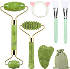 7 Pezzi Jade Gua Sha Stone