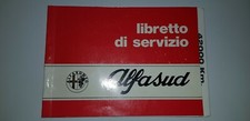 Libretto di Servizio Tagliandi Alfa Romeo Alfa Sud (Su Modello L del 1975)