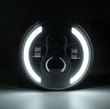 FARO LED MOTO H4 7" PER HARLEY DUCATI MONSTER HORNET BMW R CANBUS 6000K 75WATT 