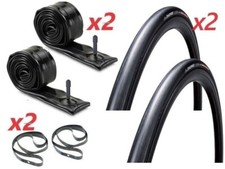 2 x Copertoni BICICLETTA + 2 x Camere d'Aria 24x1.00 (25-540)