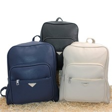 Zaino donna Borsa zainetto eco pelle Casual tasca esterna comodo 2755