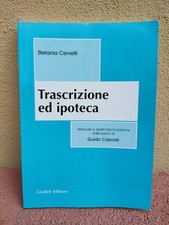 TRASCRIZIONE ED IPOTECA